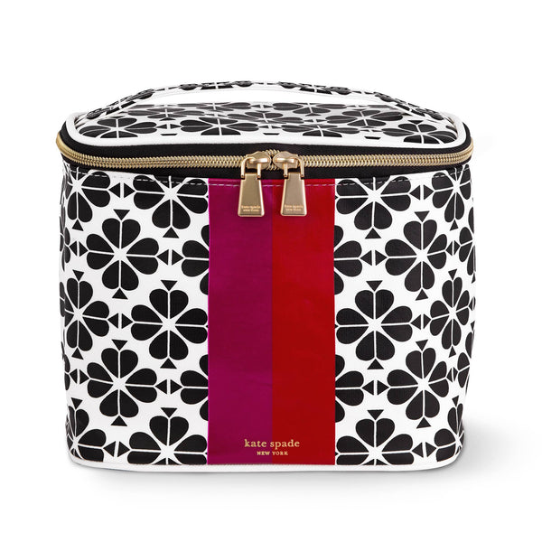 Lunch Tote in Black Spade Flower